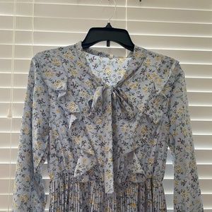 baby blue floral dress